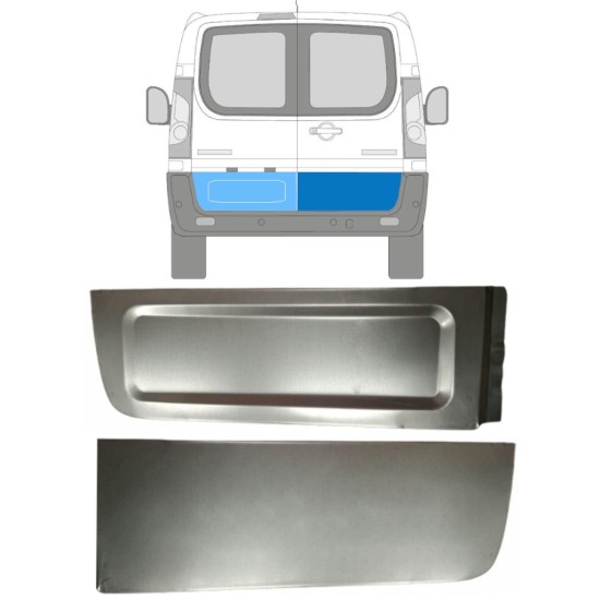 Zunanji popravni panel zadnjih vrat za Peugeot Expert 2007-2016 / Levo+Desno / Komplet 15229