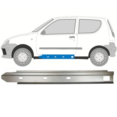 Notranji popravni panel praga za Fiat Seicento 1998-2010 / Leva 14715