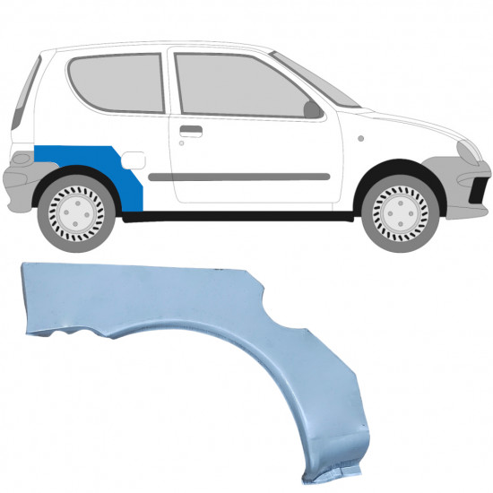 Bok delni za Fiat Seicento 1998-2010 / Desna 6512