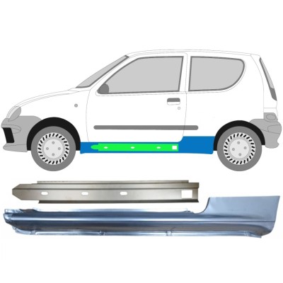 Popravni panel praga in notranjega praga za Fiat Seicento 1998-2010 / Leva / Komplet 14721
