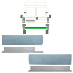 Notranji in zunanji popravni panel zadnjih vrat za Citroen Jumper 1994-2006 / Levo+Desno / Komplet 14453