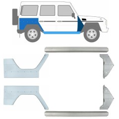 Popravni panel praga + sprednji + zadnji blatnik za Mercedes G-Class W460 W461 W463 1979-2017 / Levo+Desno / Komplet 9710