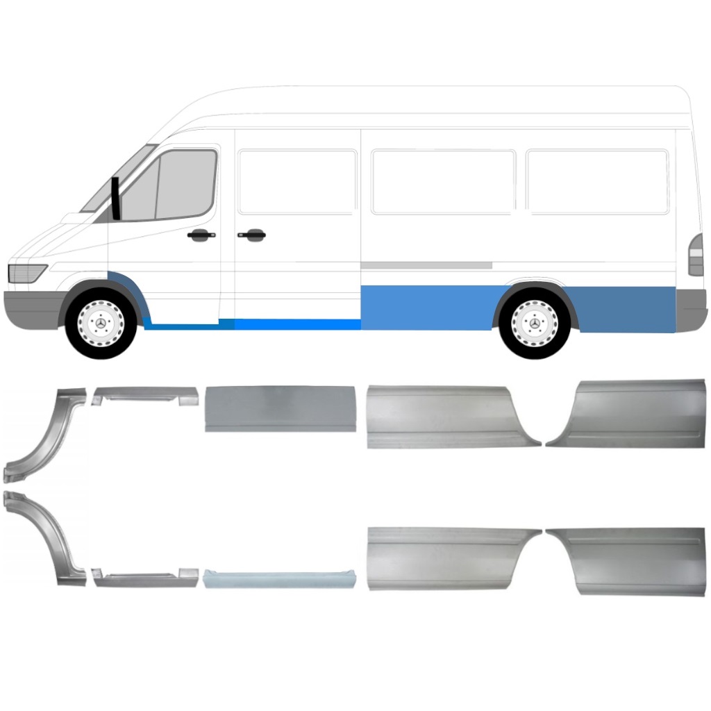 Set Popravnih Panelov Za Mercedes Sprinter 1995-2006 / Levo+Desno / 5297