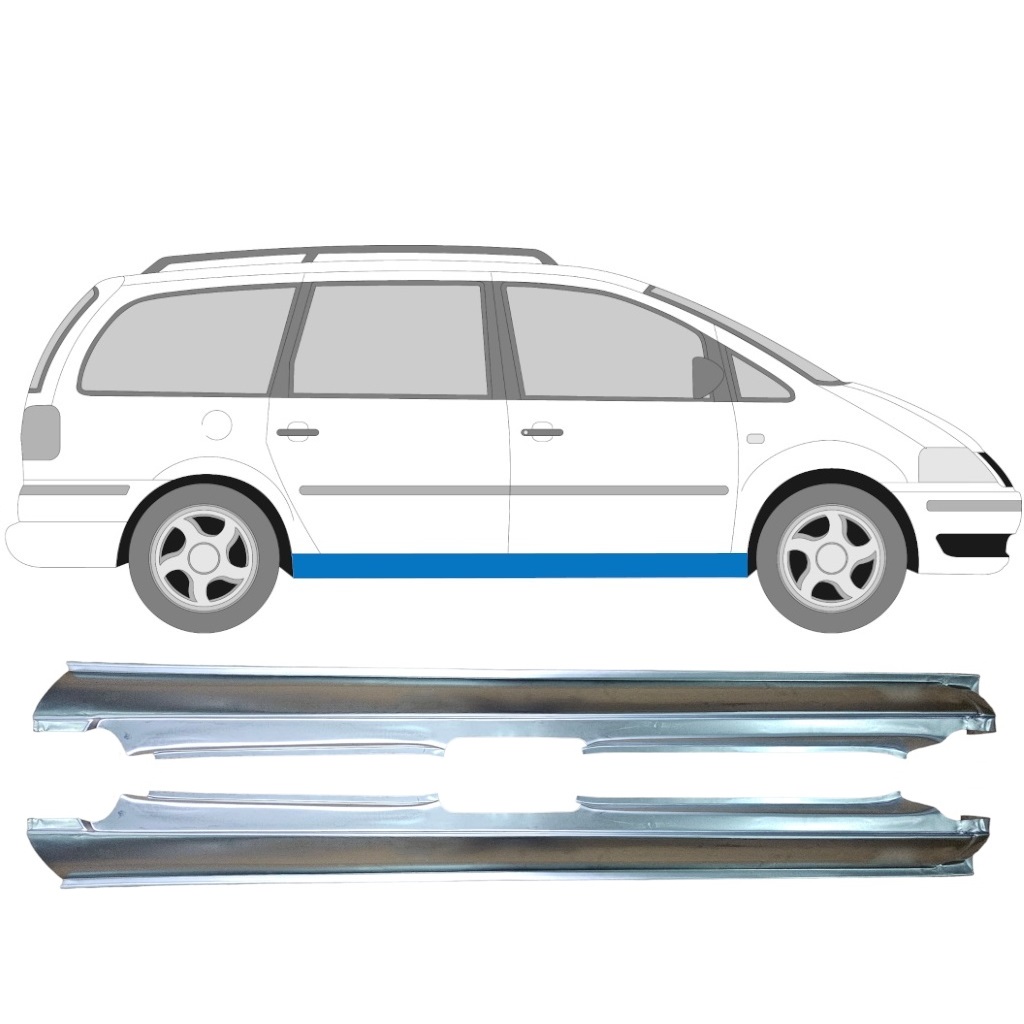 Prag Za Volkswagen Sharan 1995-2010 / Levo+Desno / Komplet 9249