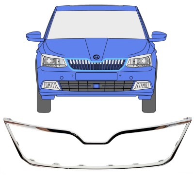 Okvir maske hladilnika za Skoda Fabia 2014-2018 16190