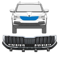 Rešetka za Skoda Karoq 2017-2022 / Komplet 17234