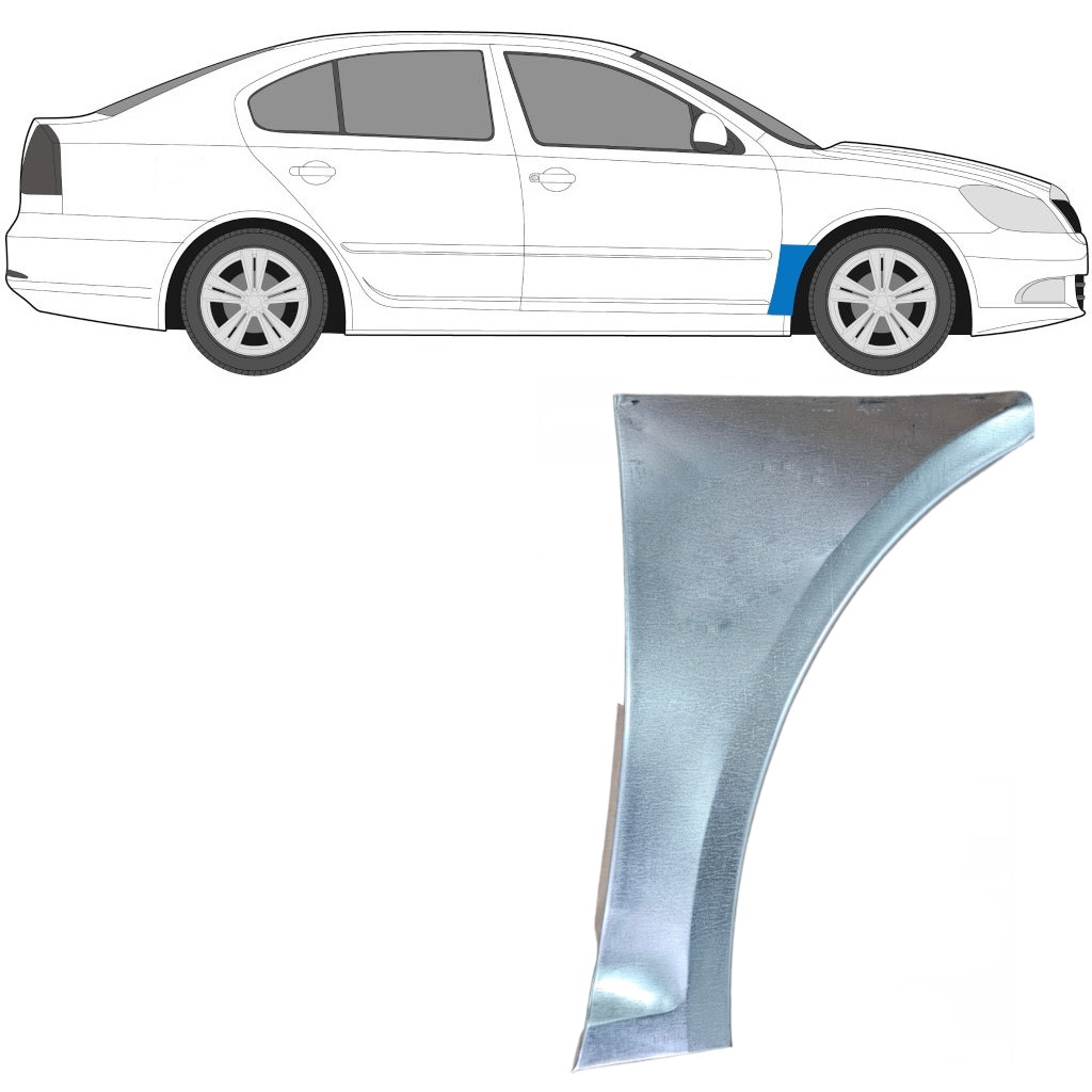 Popravni Panel Prednjega Blatnika Za Skoda Octavia Ii 2004-2013 / Desna 7004