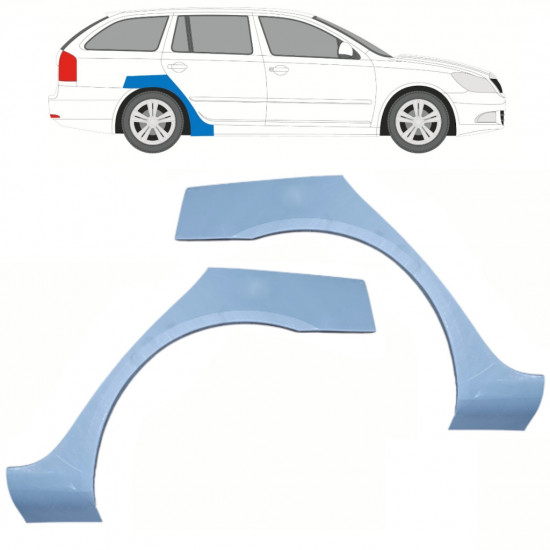 Bok delni za Skoda Octavia 2004-2013 / Levo+Desno / Komplet 10187