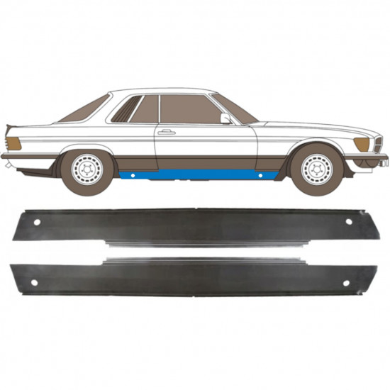 Prag za Mercedes Sl-class 1971-1989 / Levo+Desno / Komplet 10669