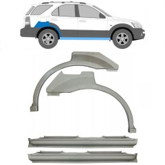 Popravni panel celotnega praga in zadnjega blatnika za Kia Sorento 2002-2009 / Komplet 11713