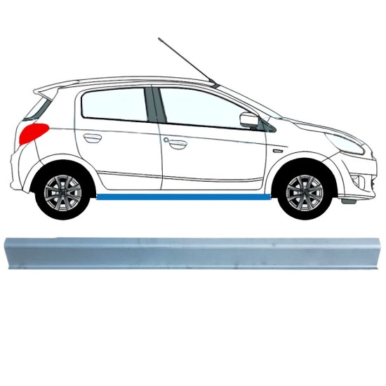 Popravni panel spodnjega praga za Mitsubishi Space Star 2013-2024 / Desna 16842