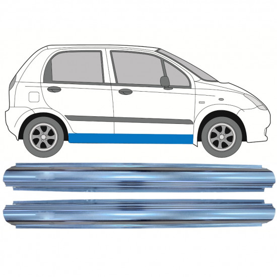 Prag za Chevrolet Spark 2005-2010 / Levo = Desno (simetrično) / Komplet 9763