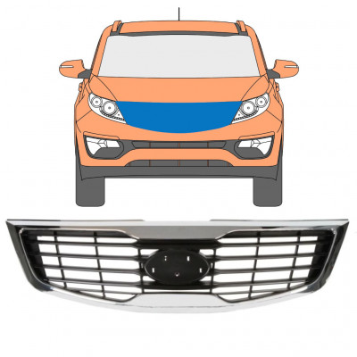Rešetka za Kia Sportage 2010-2013 7514