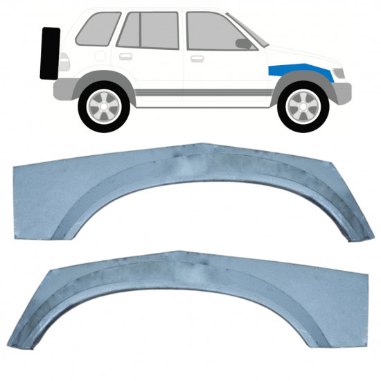 Popravni panel loka sprednjega blatnika za Kia Sportage 1994-2002 / Levo+Desno / Komplet 9979