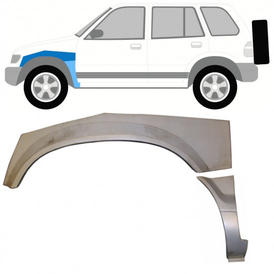 Popravni panel prednjega blatnika za Kia Sportage 1994-2002 / Leva / Komplet 9981