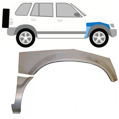 Popravni panel prednjega blatnika za Kia Sportage 1994-2002 / Desna / Komplet 9980