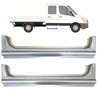 Popravni panel zadnjega praga za Mercedes Sprinter 2006-2018 / Levo+Desno / Dvojna kabina / Komplet 15068