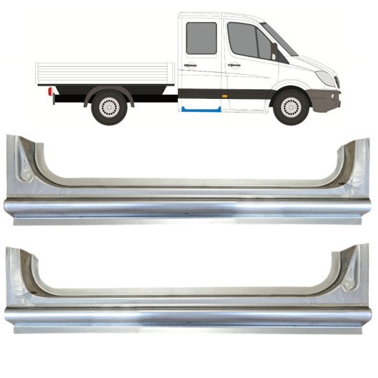 Popravni panel zadnjega praga za Mercedes Sprinter 2006-2018 / Levo+Desno / Komplet 15068 Popravni panel zadnjega praga za Mercedes Sprinter 2006-2018 / Levo+Desno / Komplet 15068