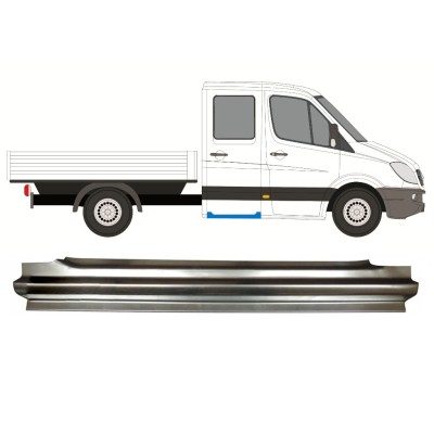 Popravni panel zadnjega praga za Mercedes Sprinter 2006-2018 / Desna / Dvojna kabina 14566
