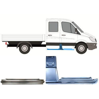 Set popravnih panelov za Mercedes Sprinter 2006-2018 / Desna / Dvojna kabina / 14780