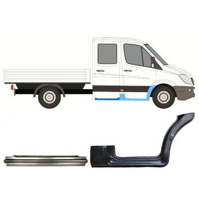 Set popravnih panelov za Mercedes Sprinter 2006-2018 / Desna / Dvojna kabina / 14730