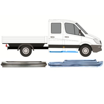 Set popravnih panelov za Mercedes Sprinter 2006-2018 / Desna / Dvojna kabina / 14732