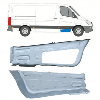 Popravni panel sprednje stopnice za Mercedes Sprinter 2006 - / Levo+Desno / Komplet 10208