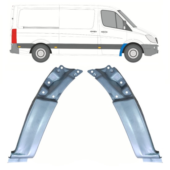Popravni panel prednjega blatnika za Mercedes Sprinter 2006-2018 / Levo+Desno / Komplet 17256