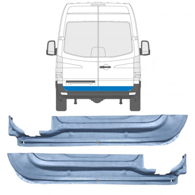 Popravni panel zadnjih vrat za Mercedes Sprinter 2006- / Levo+Desno / Komplet 9555