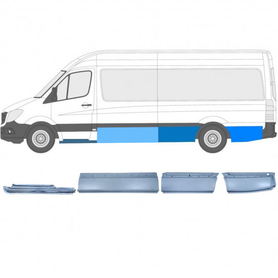 Set popravnih panelov za Mercedes Sprinter 2006-  / LWB / Leva /  12427