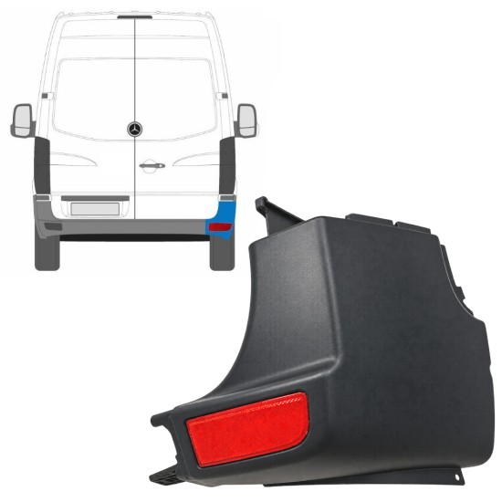Vogal odbijača z odsevnikom za Mercedes Sprinter 2006-2018 / Desna / Komplet 9724