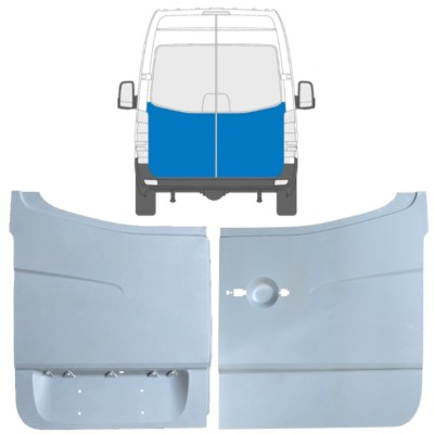 Popravni panel zadnjih vrat za Mercedes Sprinter 2006-2018 / Levo+Desno / Komplet 10519