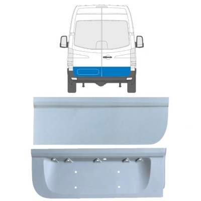 Popravni panel spodnjih zadnjih vrat za Mercedes Sprinter 2006-2018 / Levo+Desno / Komplet 17170