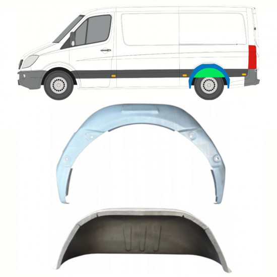 Bok delni notranji za Mercedes Sprinter 2006- / Leva / Komplet 11968