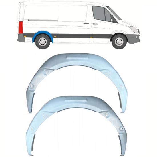 Bok delni notranji za Mercedes Sprinter 2006-2018 / Levo+Desno / Komplet 10114