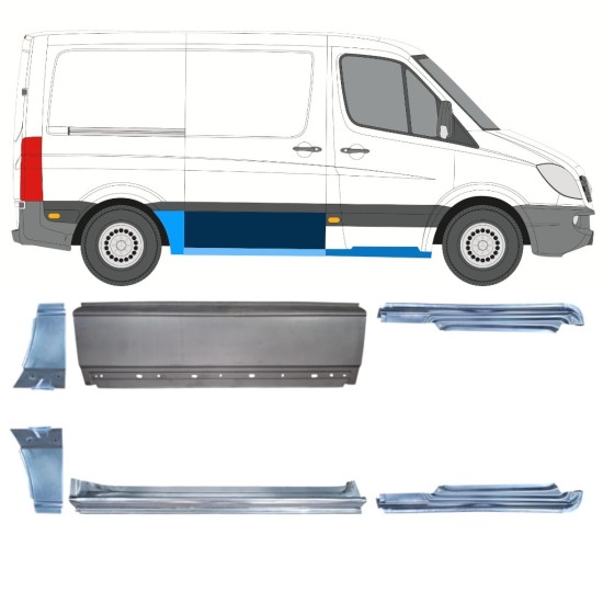 Set popravnih panelov za Mercedes Sprinter 2006-2018 / Levo+Desno / 15589