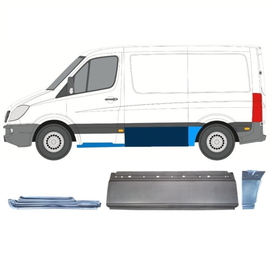 Set popravnih panelov za Volkswagen Crafter 2005-2017 / Leva 15605