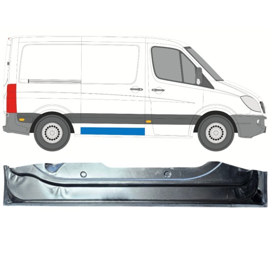 Notranji popravni panel praga drsnih vrat za Mercedes Sprinter 2006-2013 / Desna 15871