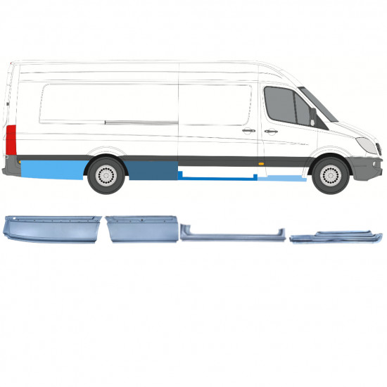 Set popravnih panelov za Mercedes Sprinter 2006-  / XLWB / Desna /  12428