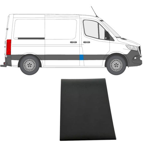 Obloga stranskega dela B-stebrička za Mercedes Sprinter 2018- / Desna 14885