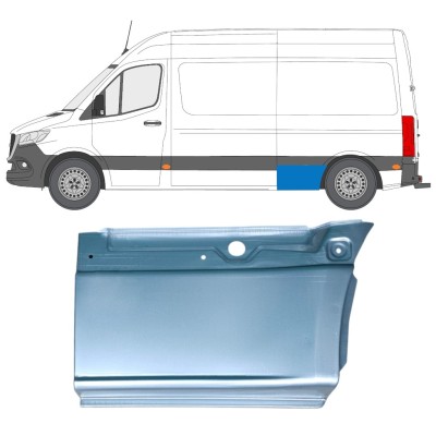 Popravni panel spodnjega zadnjega blatnika za Mercedes Sprinter 2018- / Leva 14550