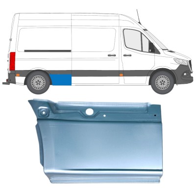 Popravni panel spodnjega zadnjega blatnika za Mercedes Sprinter 2018- / Desna 14549