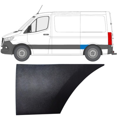 Obloga stranskega dela zadnjega blatnika za Mercedes Sprinter 2018- / Leva 14888