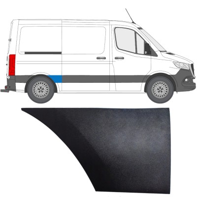 Obloga stranskega dela zadnjega blatnika za Mercedes Sprinter 2018- / Desna 14887