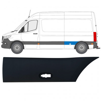 Obloga stranskega dela zadnjega blatnika za Mercedes Sprinter 2018- / Leva 12941