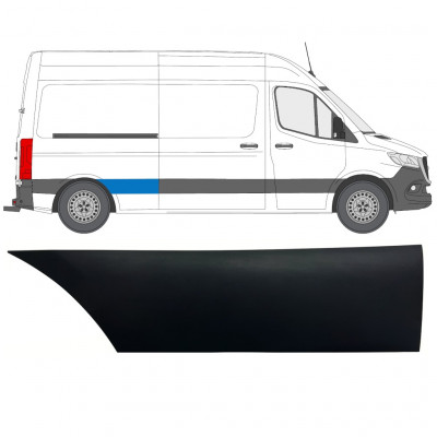 Obloga stranskega dela zadnjega blatnika za Mercedes Sprinter 2018- / Desna 12938