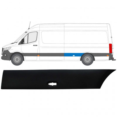 Obloga stranskega dela zadnjega blatnika za Mercedes Sprinter 2018- / Leva 12935