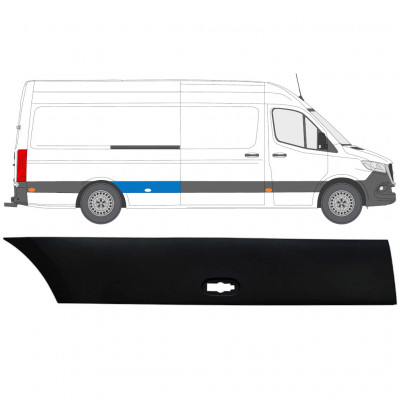 Obloga stranskega dela zadnjega blatnika za Mercedes Sprinter 2018- / Desna 12934