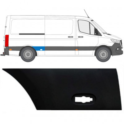 Obloga stranskega dela zadnjega blatnika za Mercedes Sprinter 2018- / Desna 12936