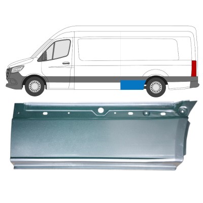 Popravni panel spodnjega zadnjega blatnika za Mercedes Sprinter 2018- / Leva 14552